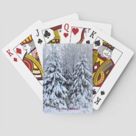 Dit is het seizoen. . .  Winter Holiday Pokerkaarten