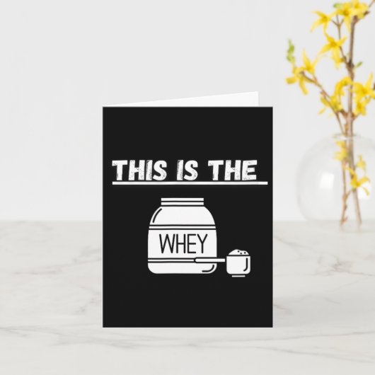 Dit is het Whey Gym Design Kaart (Gele Bloem)