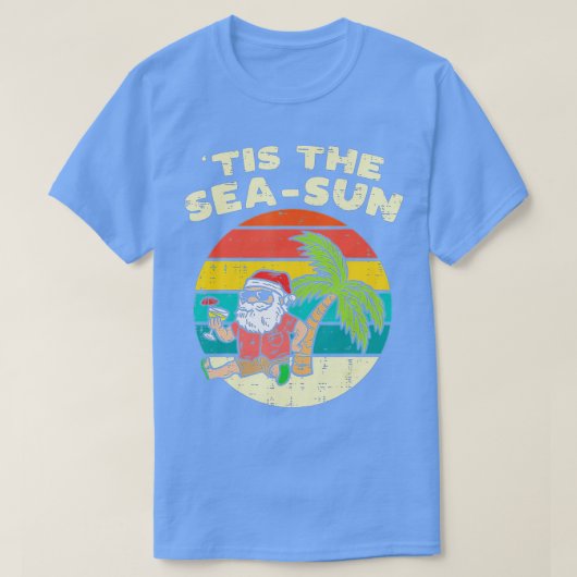 Dit is het Zee Sun Santa Beach Summer Kerstmis in T-shirt (Design voorkant)