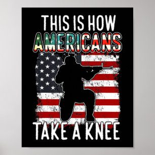 Dit is hoe Amerikanen een knie grappige gift Veter Poster