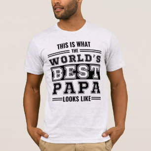 Dit is hoe de beste papa ter wereld eruit ziet t-shirt