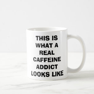 Dit is hoe een echte cafeïneverslaafde eruit ziet koffiemok