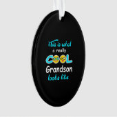 Dit is hoe een echte klote kleinzoon eruit ziet ornament (voorkant)