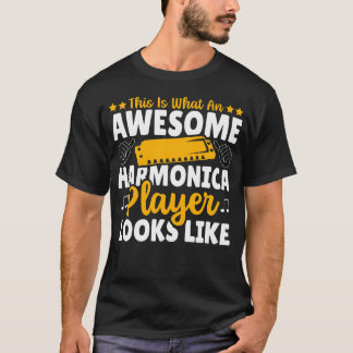 Dit Is Hoe Een Geweldige Harmonicaspeler Er Uit Zi T-shirt