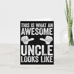 Dit is hoe een Geweldige oom eruit ziet als Shirte Kaart