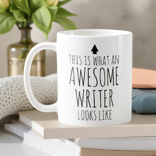 Dit is hoe een geweldige schrijver eruit ziet koffiemok