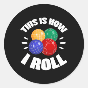 Dit Is Hoe Ik Bocce Bal Bocci Speler Italiaans Rol Ronde Sticker