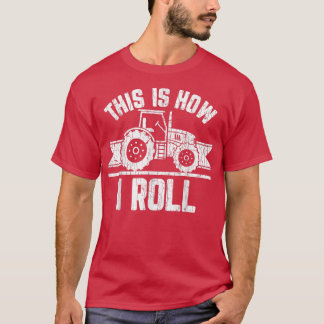 Dit is hoe ik boer Funny Farming Boerderij Tract k T-shirt