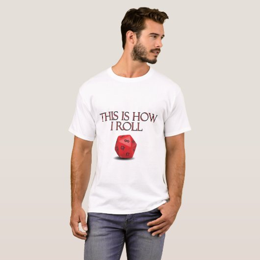 Dit is hoe ik Funl Funny RPG Dice T-shirt (Voorkant volledig)