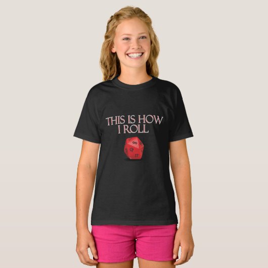 Dit is hoe ik Funl Funny RPG Dice T-shirt (Voorkant volledig)