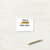 Dit is hoe ik het schoolbuskaartencitaat van de Lu Post-it® Notes (Op bureau)