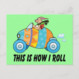 Dit is hoe ik paashaas rol feestdagenkaart