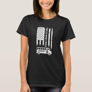 Dit is hoe ik rol - Amerikaanse schoolbuschauffeur T-shirt