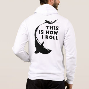 Dit is hoe ik rol - duiken met haai hoodie
