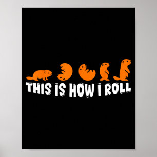 Dit Is Hoe Ik Rol Groundhog Schattige Groundhog Da Poster