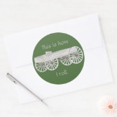 Dit is hoe ik rol, rustieke wagon stickers (Envelop)