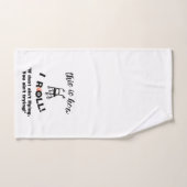 "Dit is hoe ik rol!" Wandelaar met Wielen (humor) Handdoek (Handdoek)