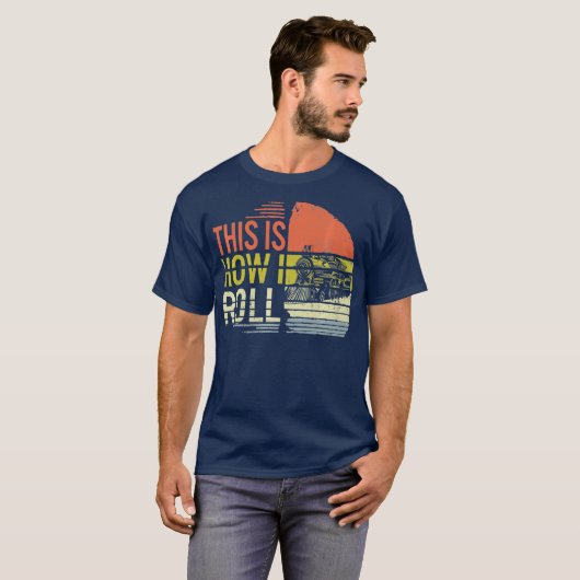 Dit is hoe ik Roll Train Engineer Railroad T-shirt (Voorkant volledig)