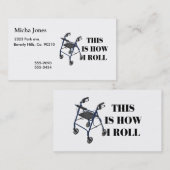 Dit is hoe ik Roll Walker moet rollen Visitekaartje (Voorkant / Achterkant)