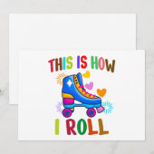 Dit is hoe ik rolt - rolschaatsen kaart (Voorkant / Achterkant)