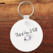 Dit is hoe ik Snowball rolt Sleutelhanger (Voorkant)