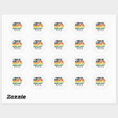 Dit is hoe ik Ultimate Frisbee rolt Ronde Sticker (Vel)