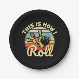 Dit is hoe ik Vintage Bowling Bowler fu kan rollen Papieren Bordje