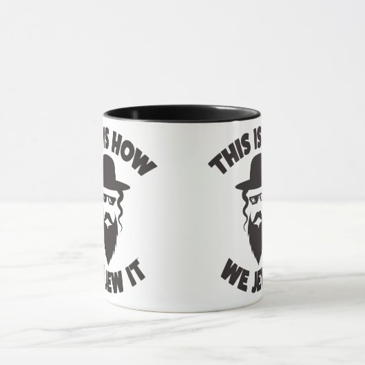 Dit is hoe we het Shirt joodse grappigheidscadeau  Mok (Midden)