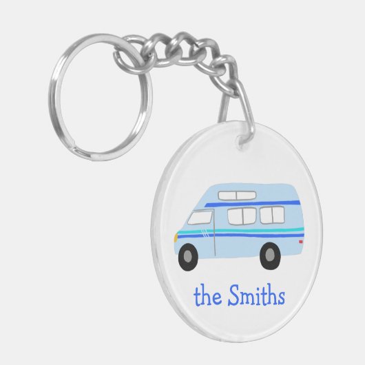 DIT IS HOE WE RV Vanlife Camping CUSTOM ROLLEN Sleutelhanger (Voorkant Links)