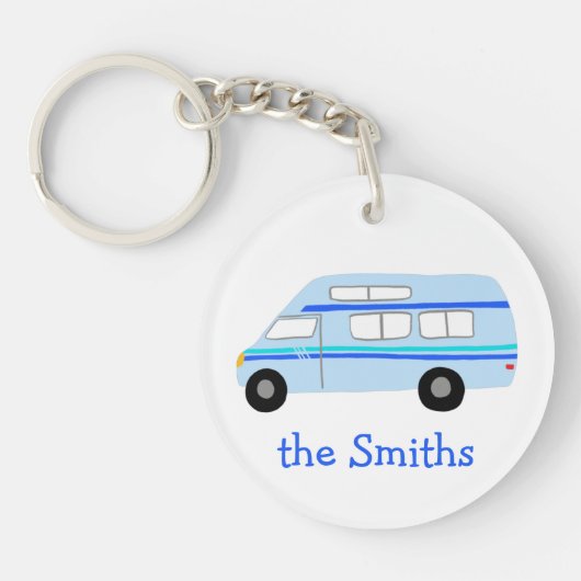 DIT IS HOE WE RV Vanlife Camping CUSTOM ROLLEN Sleutelhanger (Voorkant)