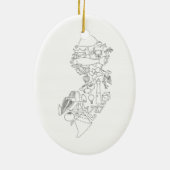 Dit is Jersey Keramisch Ornament (Achterkant)