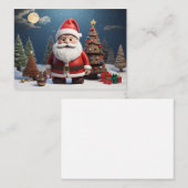 Dit is Kerstmis Santa Design en Kerstmis kunst Visitekaartje (Voorkant / Achterkant)