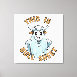 Dit is kul - grappige boe sheet canvas afdruk