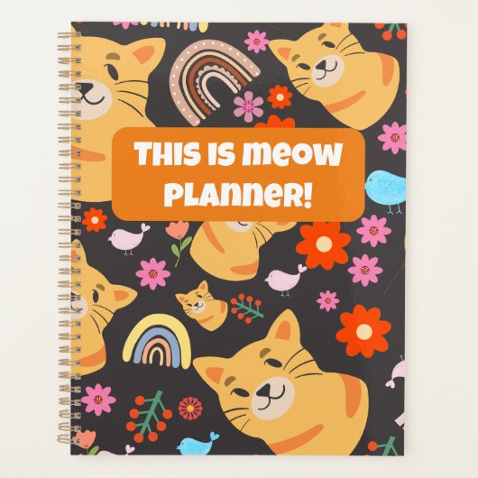 "Dit is Meow Planner! Cute Cat Lover Gift Planner (Voorkant)