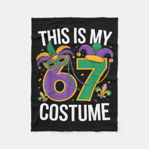 Dit Is Mijn 67 Mardi Gras Kostuum Funny Carnaval M Fleece Deken