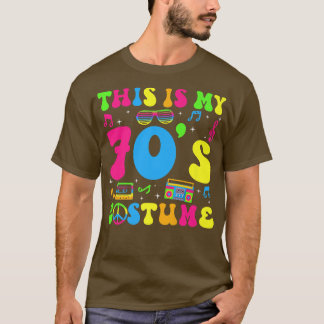 Dit is mijn 70-jaren kostuum 70s feest 1970s Hallo T-shirt