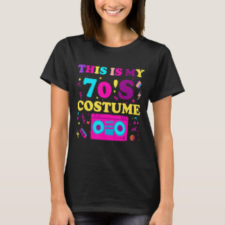 Dit is mijn 70s Costume Outfit Women Mannen Sevent T-shirt