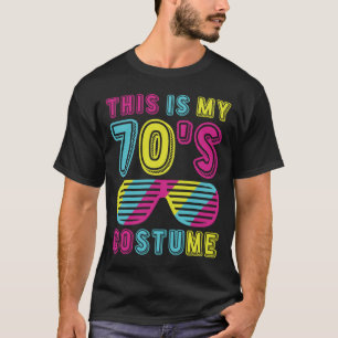 Dit is mijn 70s Costume Retro Colorful 70s Partij T-shirt