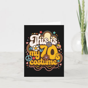 Dit Is Mijn 70s Kostuum Thema Feest Hippie Retro F Kaart
