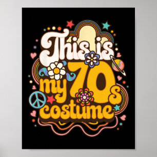 Dit is mijn 70s kostuum thema feestje Hippie Retro Poster