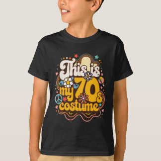 Dit is mijn 70s kostuum thema feestje Hippie Retro T-shirt