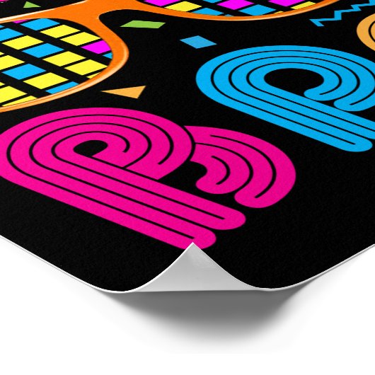 Dit is mijn 80s Bro Neon 80-90-partij Poster (Hoek)