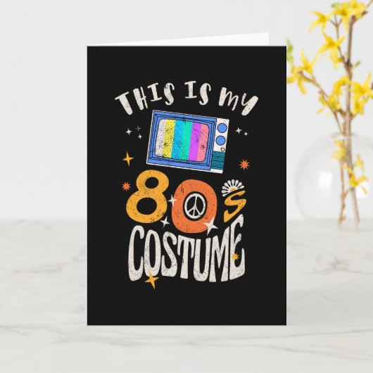 Dit is mijn 80s Costume Grunge effect Kaart (Gele Bloem)