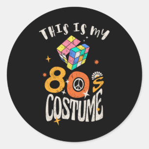 Dit is mijn 80s Costume Grunge effect Ronde Sticker