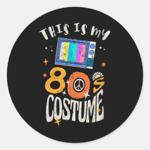 Dit is mijn 80s Costume Grunge effect Ronde Sticker