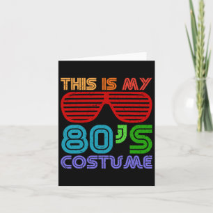 Dit Is Mijn 80s Kostuum 1980s Retro Vintage Hallow Kaart