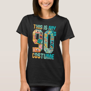 Dit is mijn 90e Costume 80's 90e-partij T-shirt
