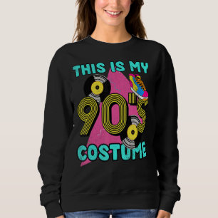 Dit is mijn 90s Costume 1990s Theme Party Vinyl Ni Trui