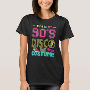 Dit is mijn 90s Disco Costume Party Retro Music Ni T-shirt