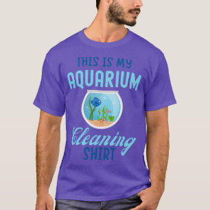 Dit is mijn aquarium-reinigingsschimmelvis, tong t-shirt